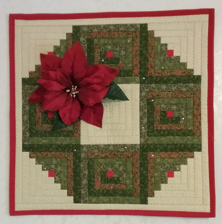 log cabin quilt in the hoop project sandy